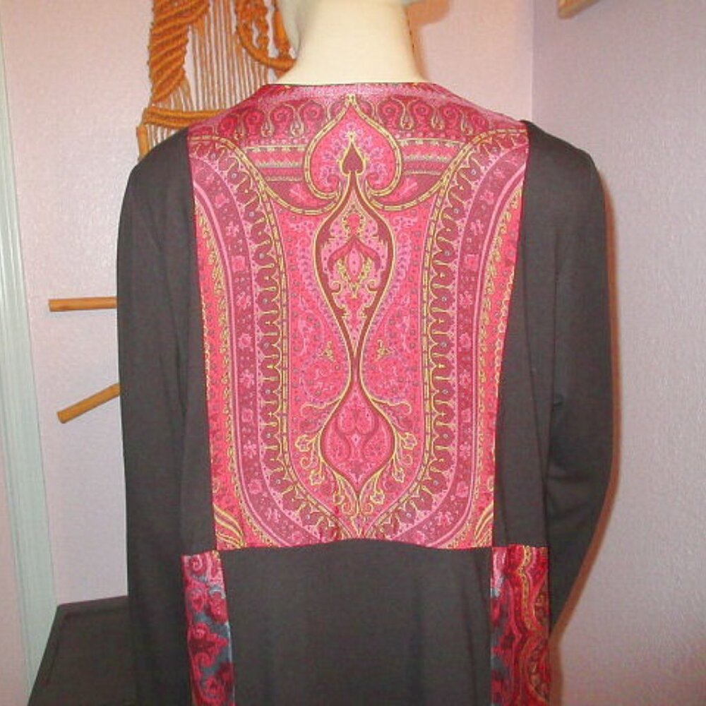 Soft Surroundings Patchwork Tunic Dress Size L Be… - image 8